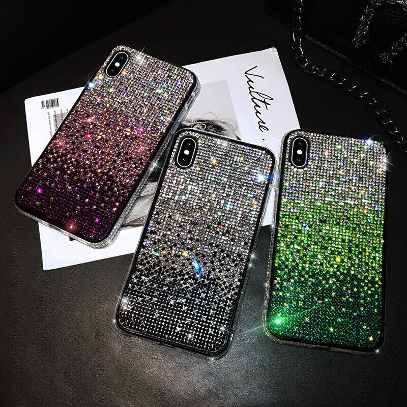 Glitter Bling Sparkle Diamond Phone Case For iPhone 17 16 Pro Max 15 14 13 12 11
