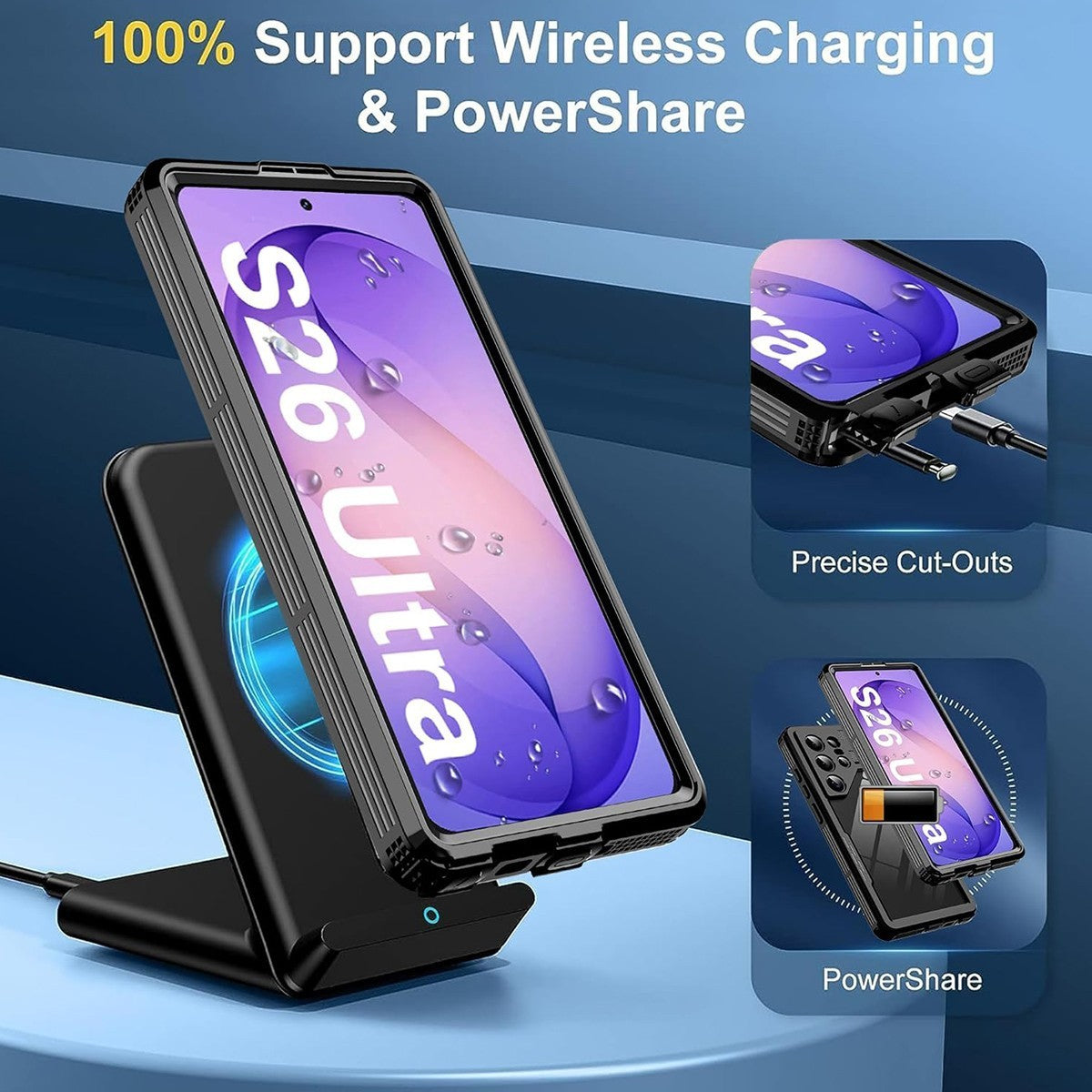 Magsafe Case for Samsung Galaxy S26 Ultra S25 S24 + Waterproof Shockproof Cover