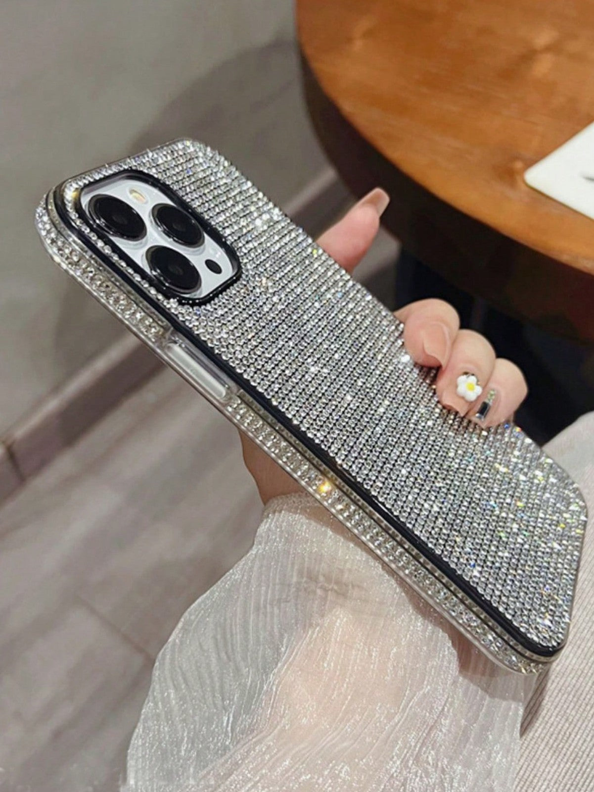 For iPhone 17 16 15 14 13 12 Pro Max Bling Rhinestone Crystal Case Cover