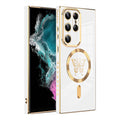 Fr Samsung Galaxy S24 Ultra/S23 S22 S21+Slim Pattern Mag Safe Plating Case Cover