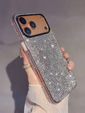 For iPhone 17 16 15 14 13 12 Pro Max Bling Rhinestone Crystal Case Cover
