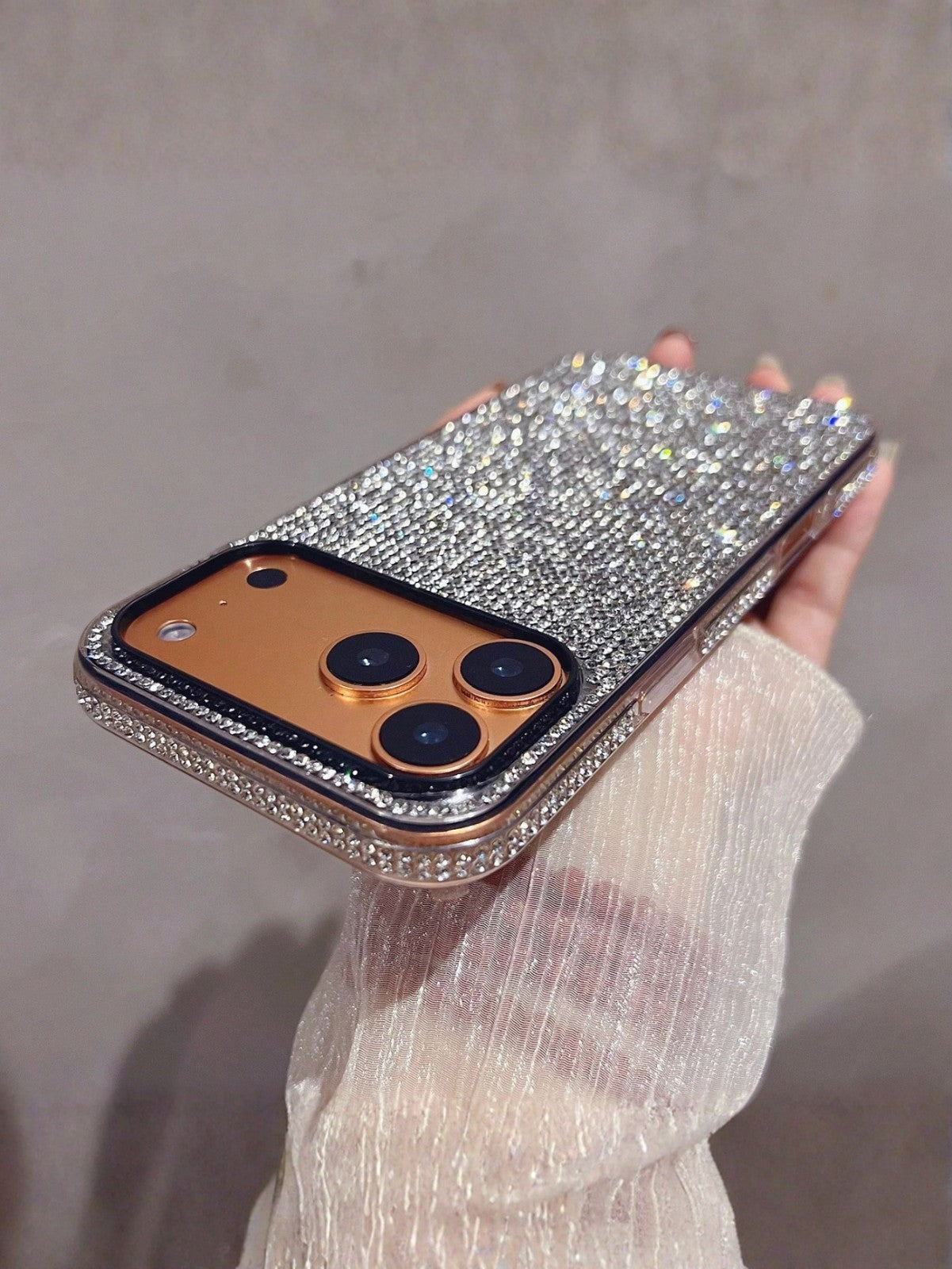For iPhone 17 16 15 14 13 12 Pro Max Bling Rhinestone Crystal Case Cover
