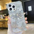 For iPhone 17 Pro Max 16 15 14 13 12 11 Pro Butterfly Glitter Bling Sparkle Case