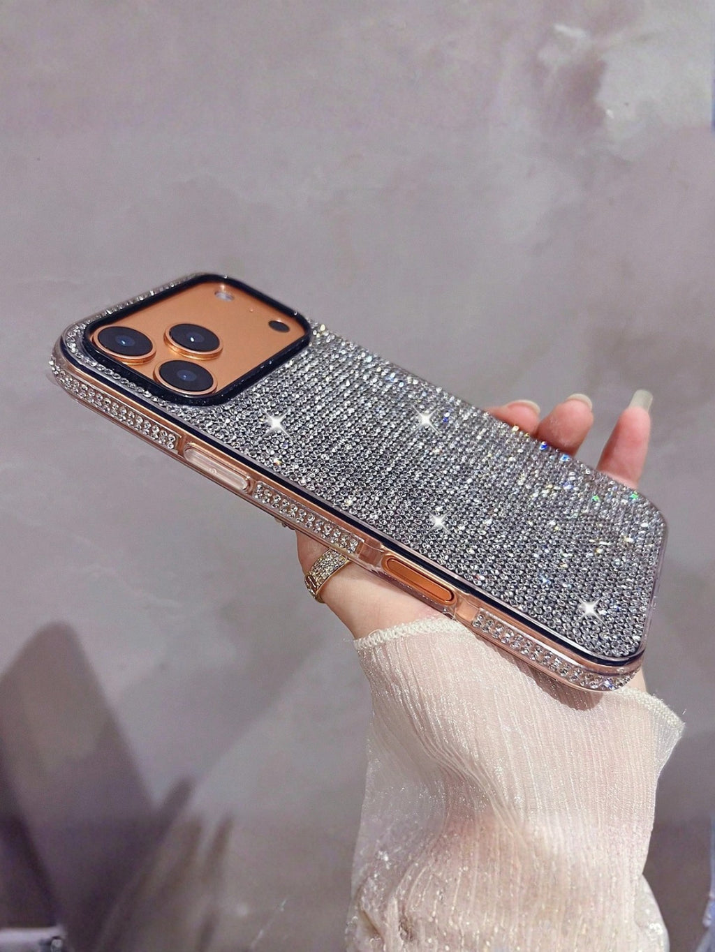 For iPhone 17 16 15 14 13 12 Pro Max Bling Rhinestone Crystal Case Cover