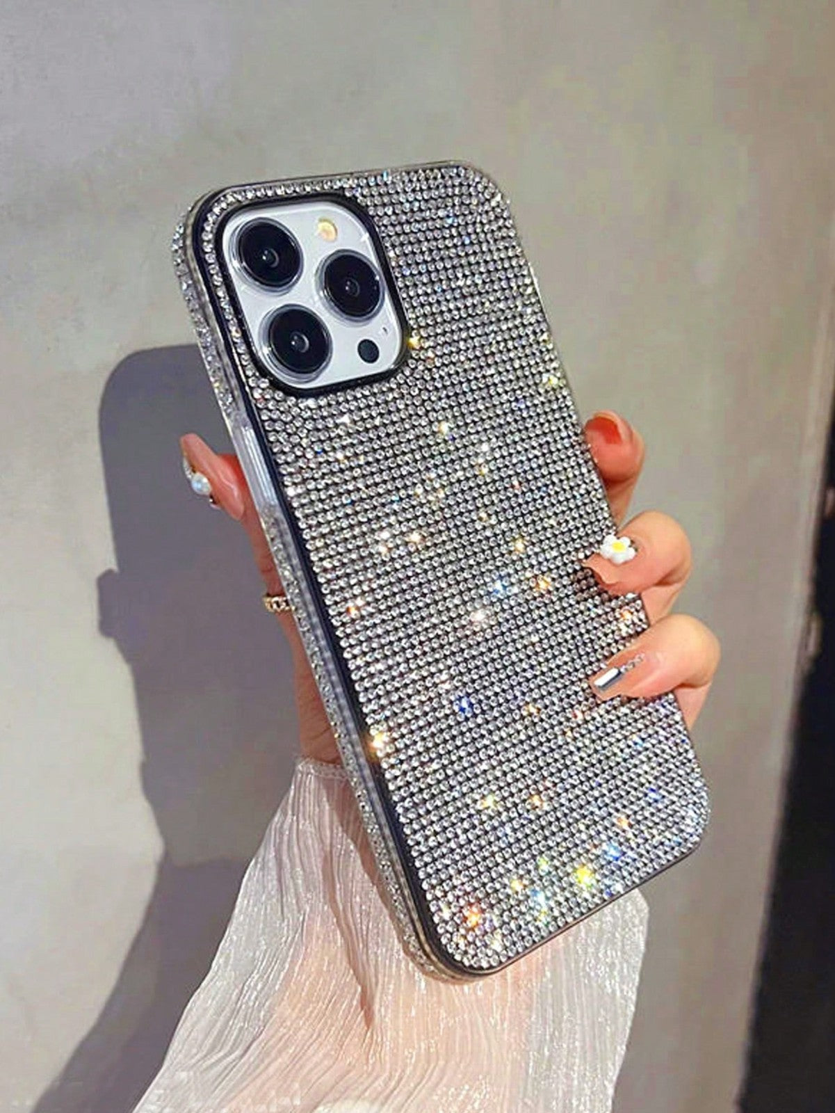 For iPhone 17 16 15 14 13 12 Pro Max Bling Rhinestone Crystal Case Cover