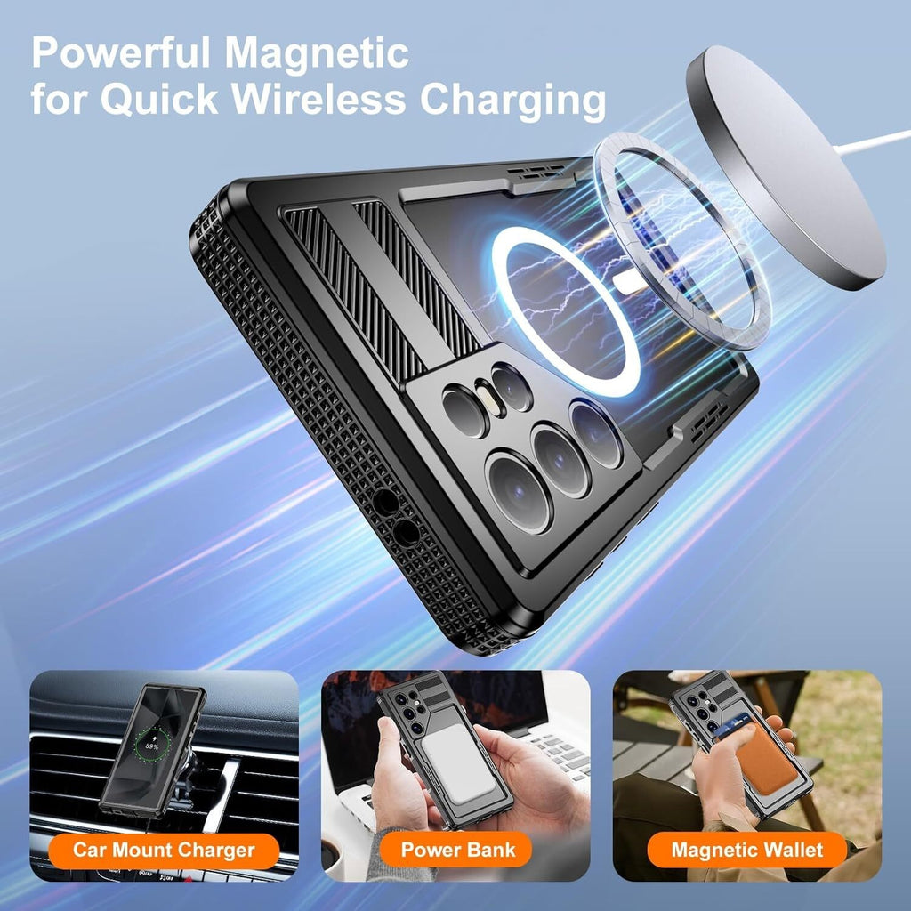 Magsafe Case for Samsung Galaxy S26 Ultra S25 S24 + Waterproof Shockproof Cover