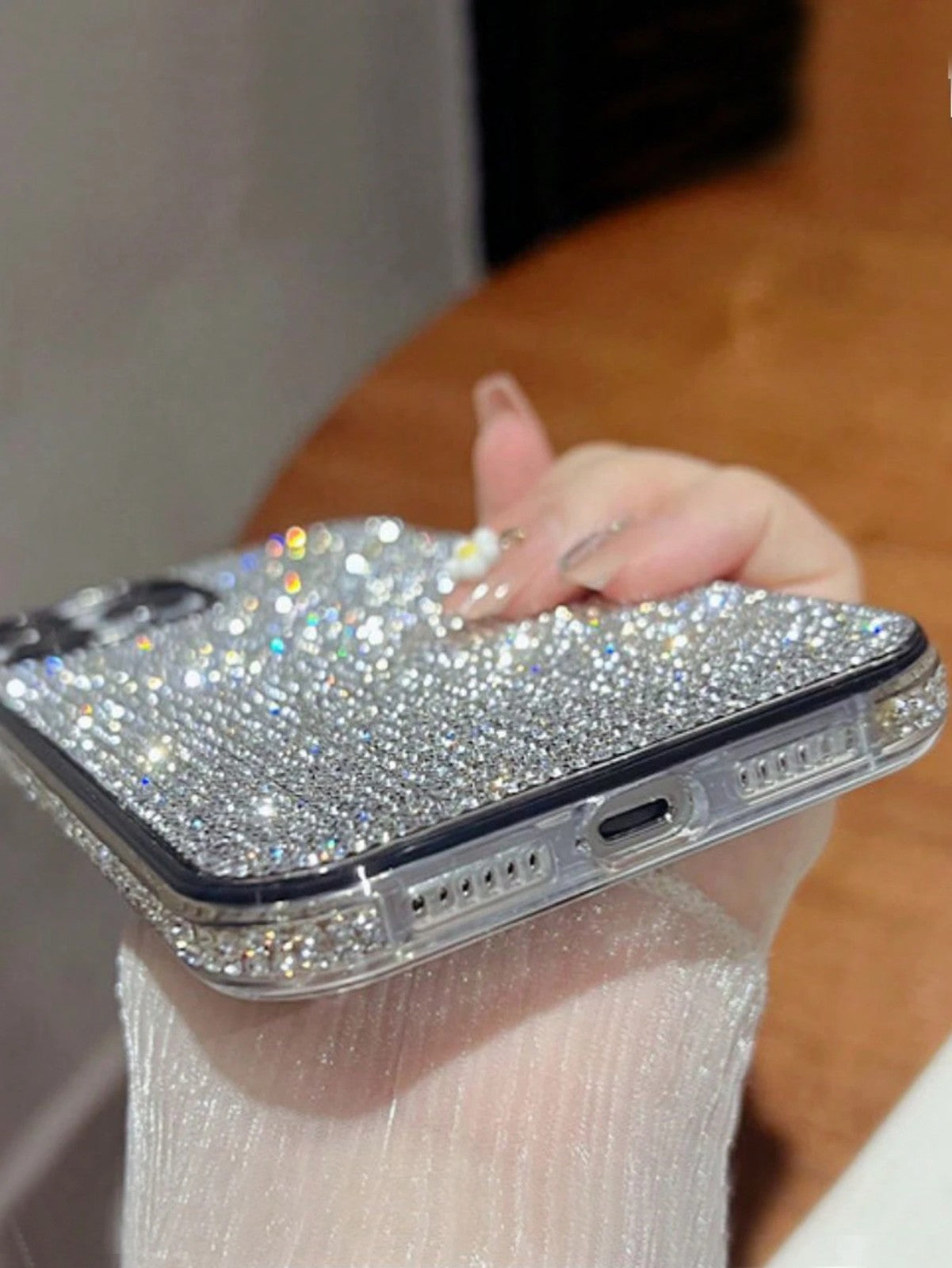 For iPhone 17 16 15 14 13 12 Pro Max Bling Rhinestone Crystal Case Cover